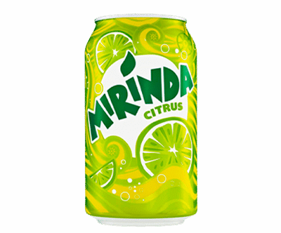 Mirinda Orange No Artificial Flavors Soft Drink, Can, 250 Ml