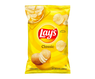 Delicious Lay’s Potato Chips, Classic, 8 oz Bag