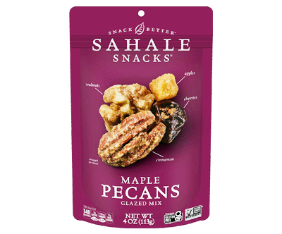 Sahale Snacks Maple Pecans Glazed Mix, Gluten-Free Snack, 4-Ounce Bag