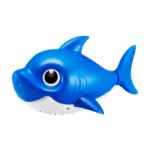 Robo Alive Junior Baby Shark New Silicon Fins Version Swimming Daddy Shark (Blue) by ZURU