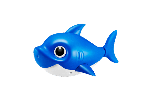 Robo Alive Junior Baby Shark New Silicon Fins Version Swimming Daddy Shark (Blue) by ZURU