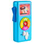 Baby Learning Toy Puppy’s Music Player with Lights & Fine Motor Activities for Ages 6+ Months, Blue